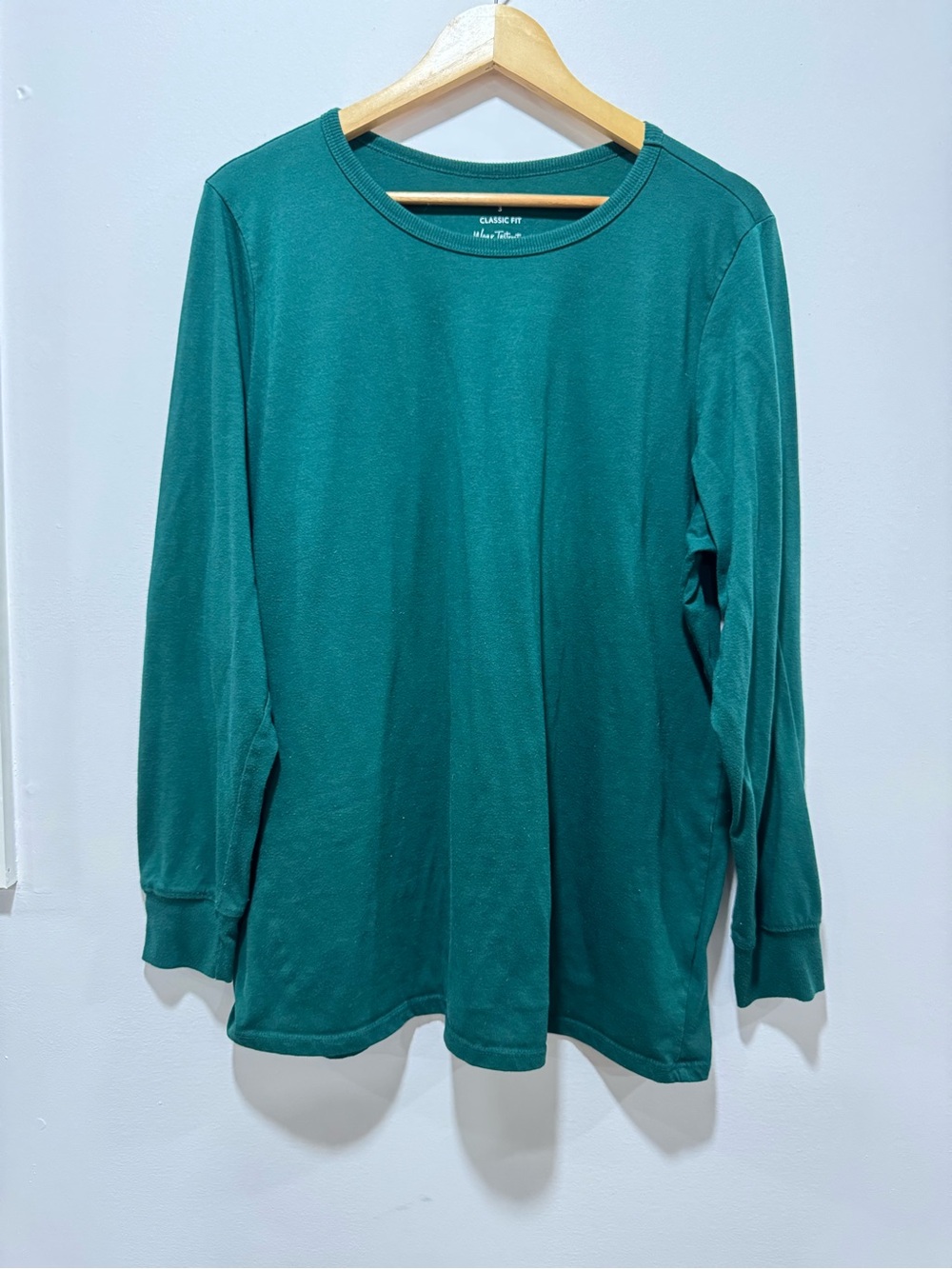 Torrid Classic Fit Crew Tee Long Sleeve Green Ultra Soft Jersey Top Size 3 3X